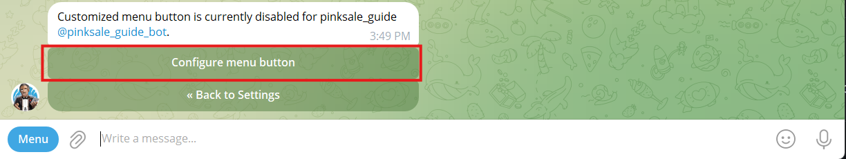 Config Menu Button