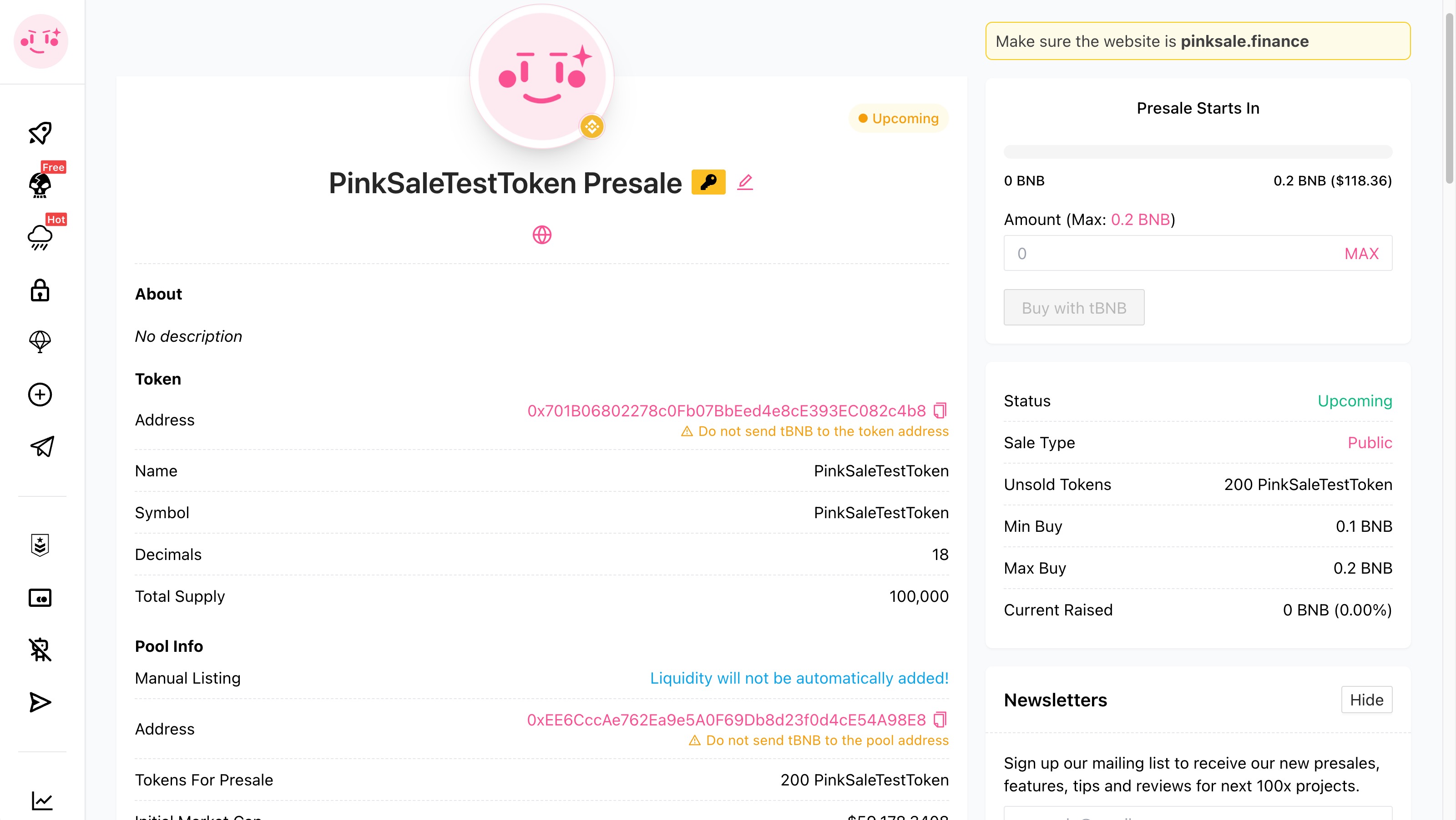 Create A Presale Manual Listing Step 6