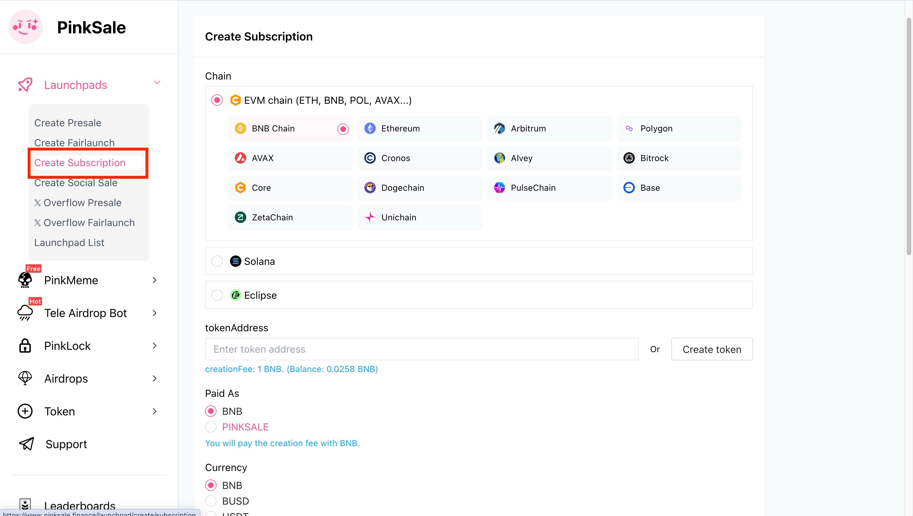 Create A Subscription 1