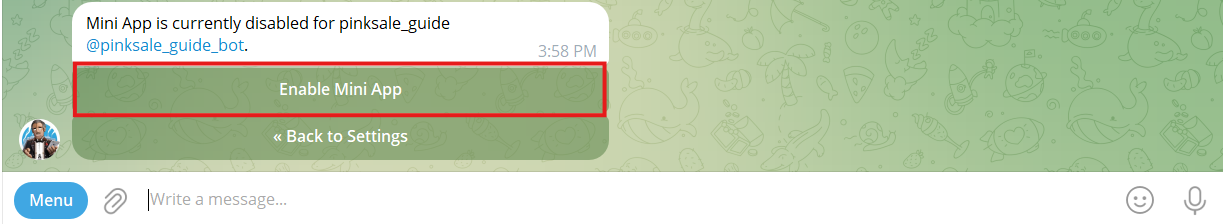 Enable Mini App