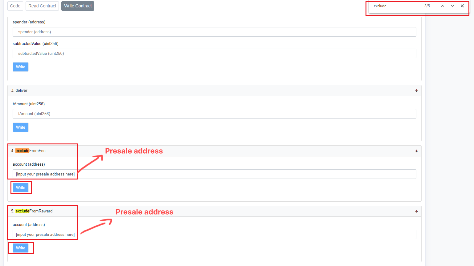 Finalize A Presale Manual Listing 4