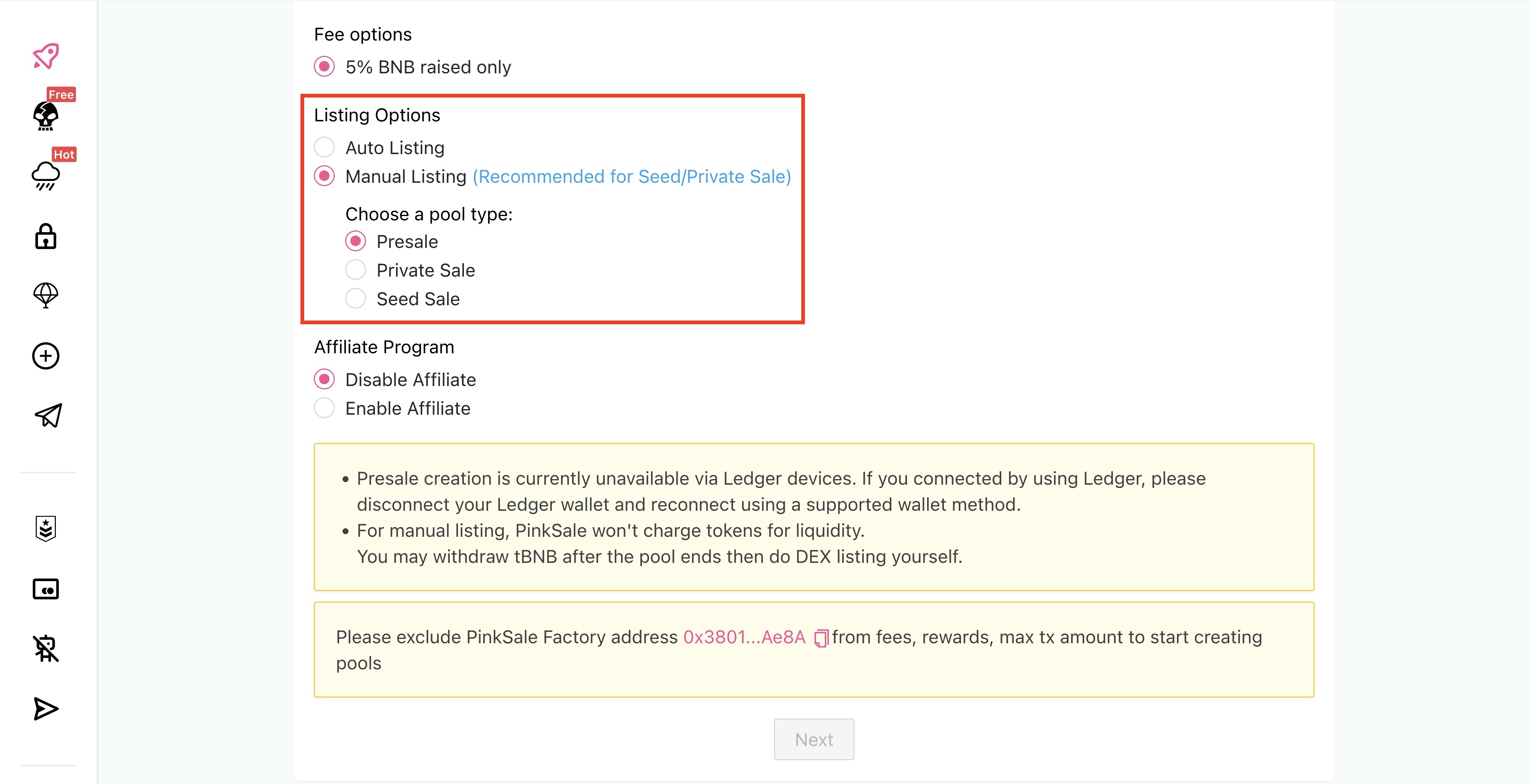 Manual Listing For Owner