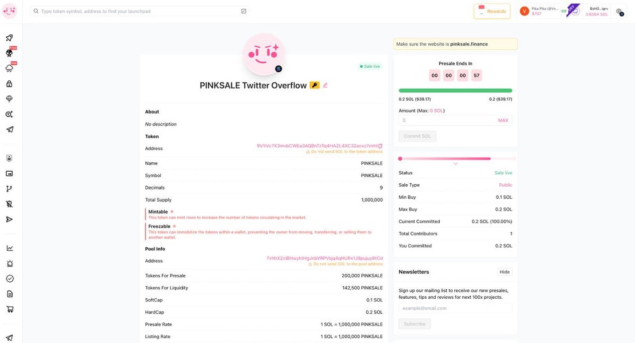 Finalize Twitter Overflow Presale - Step 2 - Finalize Button Location
