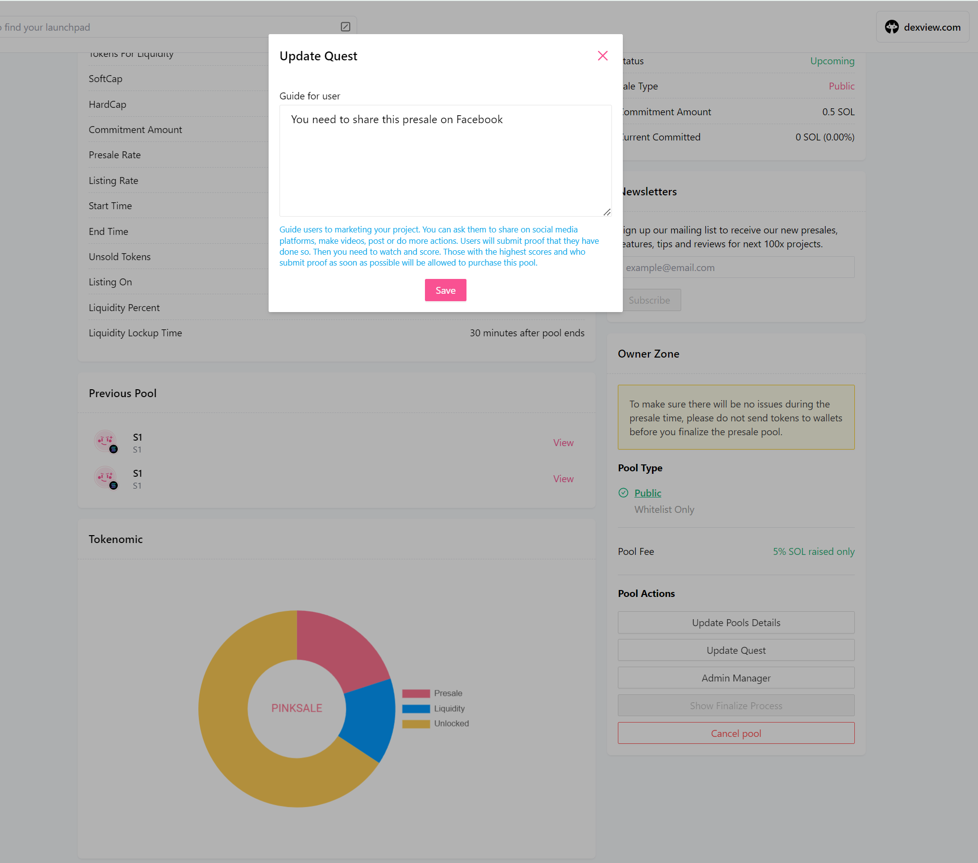 Finalize Social Sale - Step 2 - Update Quest Interface